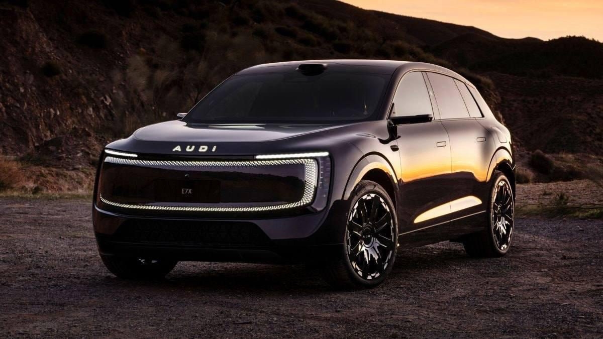 Audi представила новый электрокроссовер E7X на автосалоне в Пекине
