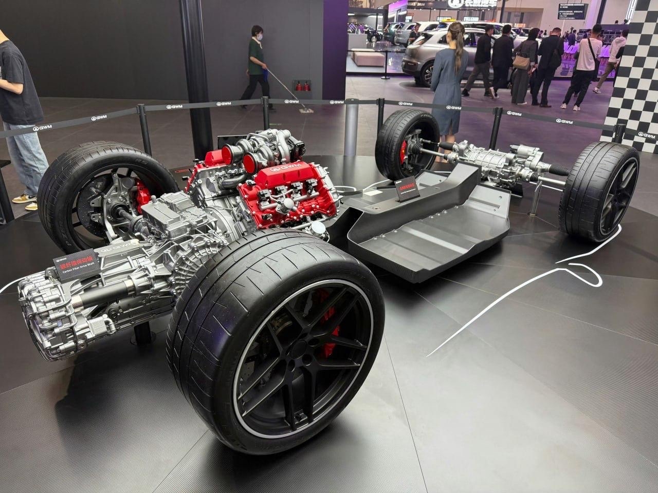Компания GWM представила на автосалоне в Пекине силовую установку своего будущего спорткара